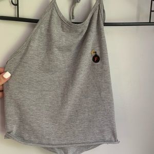 halter neck crop top